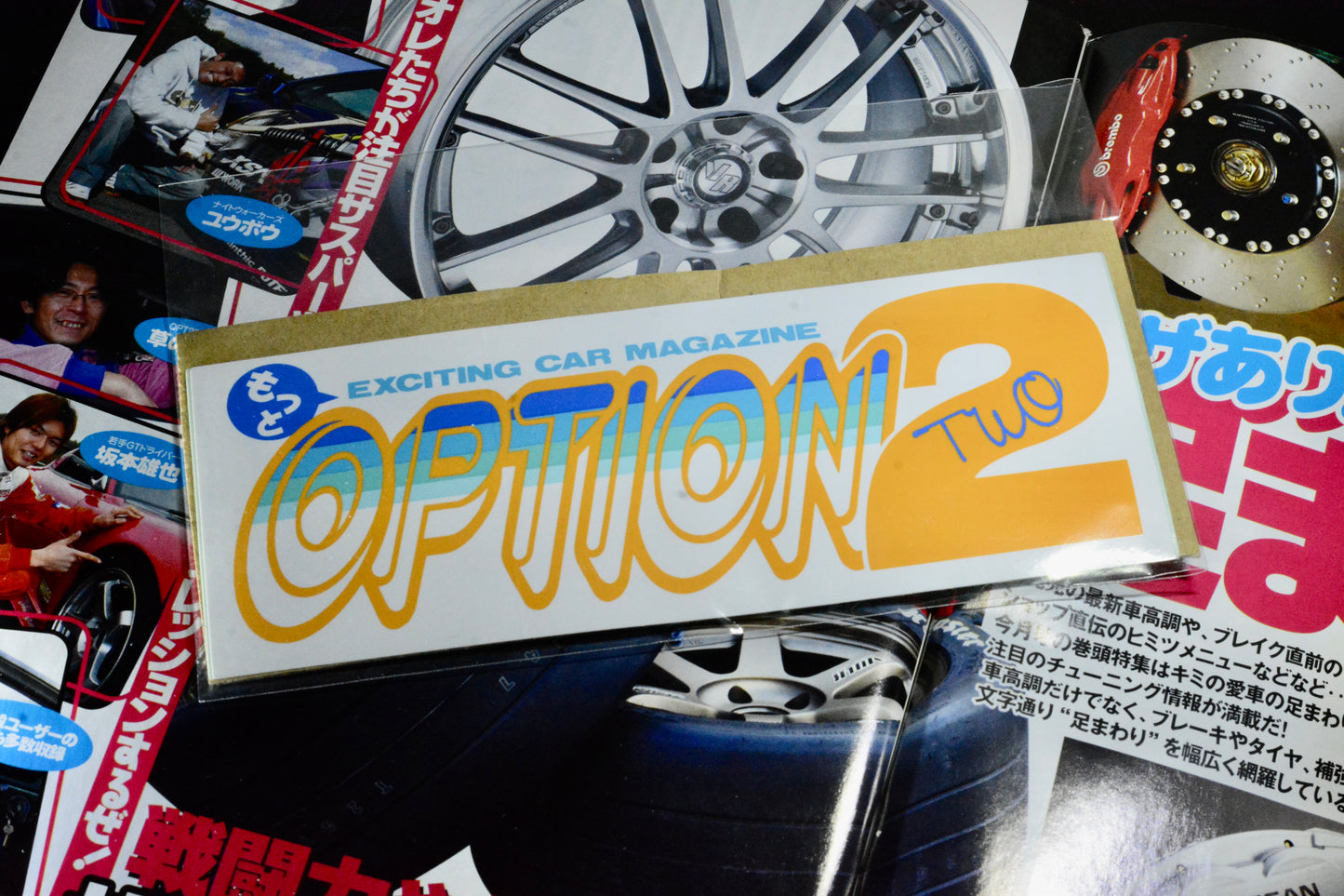 AUTHENTIC OPTION2 BLUE/ORANGE STICKER