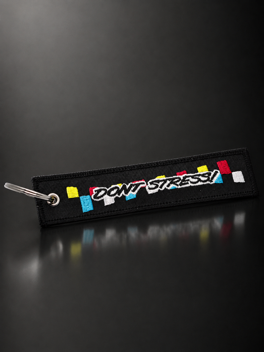"DONT STRESS" Jet Tag