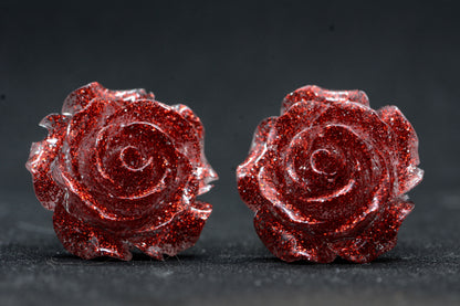 Red Metallic Rose