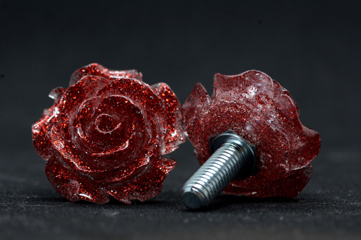 Red Metallic Rose