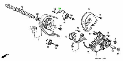 HA4 Timing Belt Tensioner + Adjuster Spring