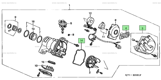 HA4 Distributer Cap / Rotor / Seal